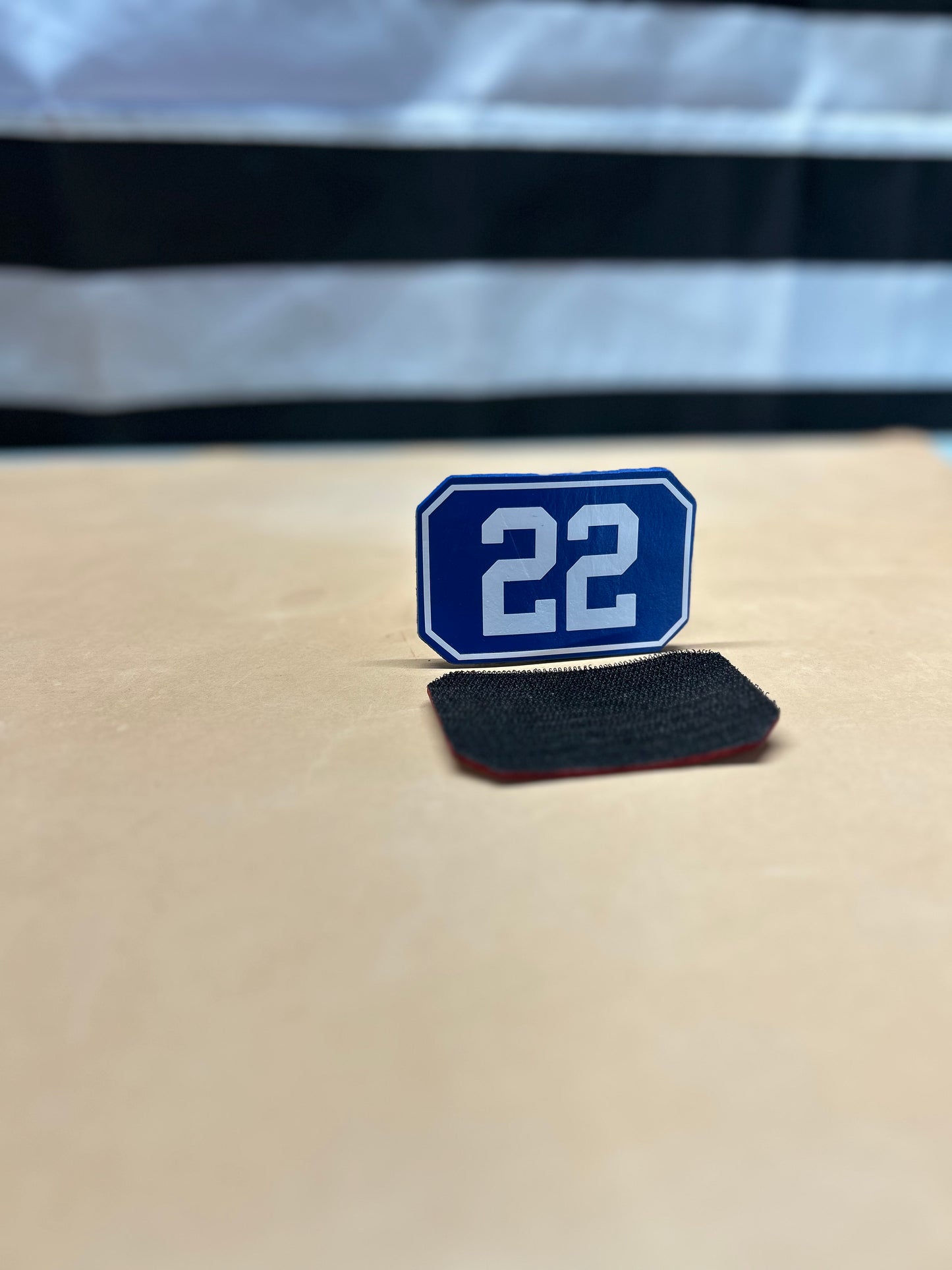 Single Line Custom Leather Patch – Hook Back (Patch Only)