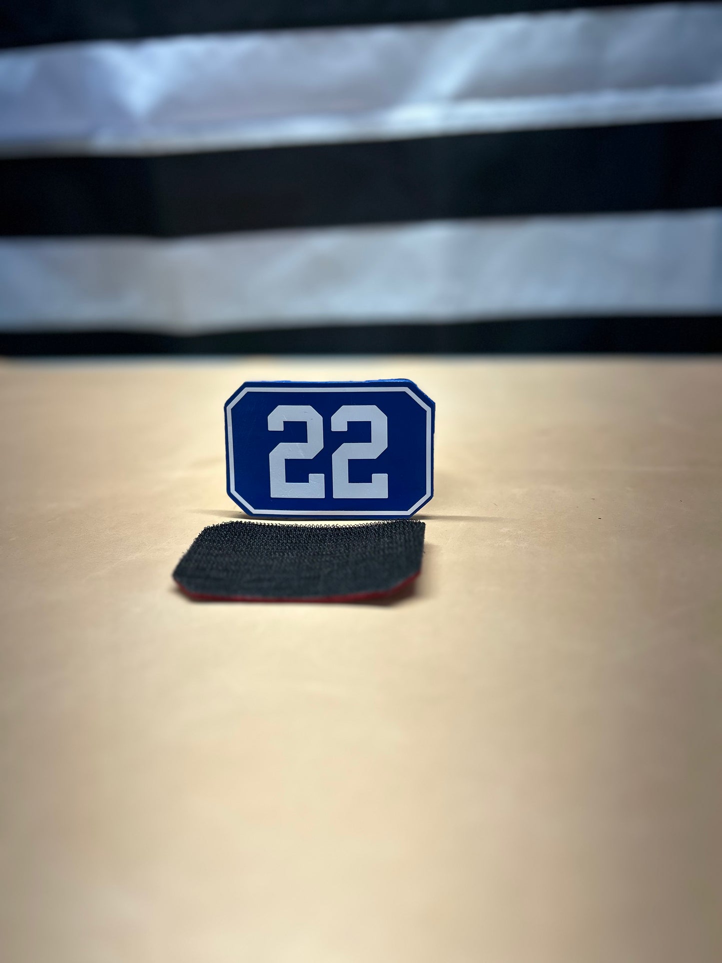Single Line Custom Leather Patch – Hook Back (Patch Only)