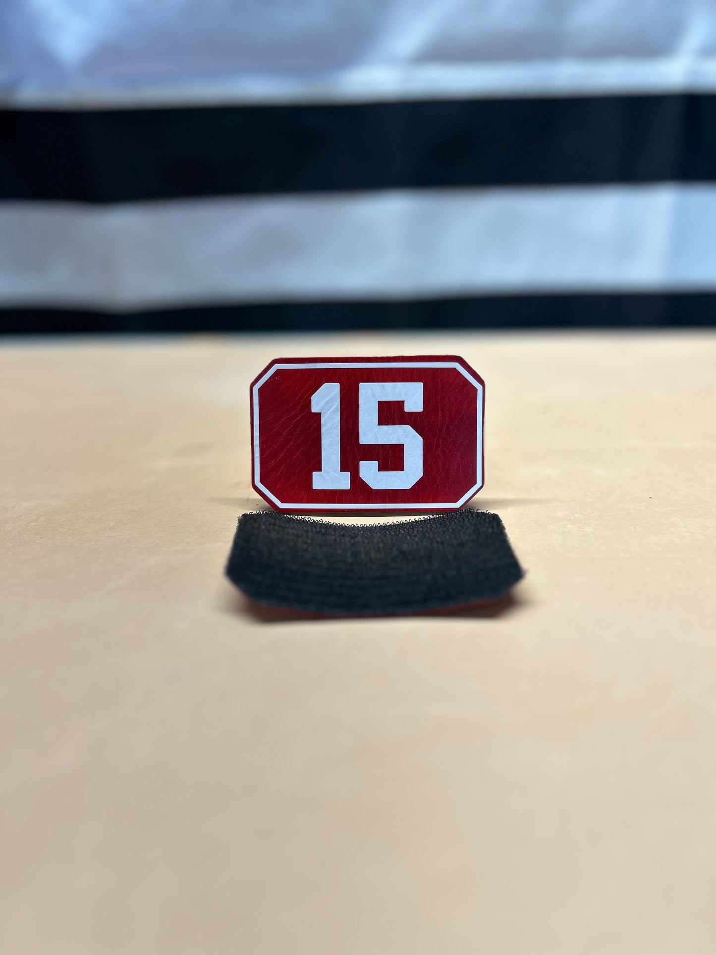 Single Line Custom Leather Patch – Hook Back (Patch Only)