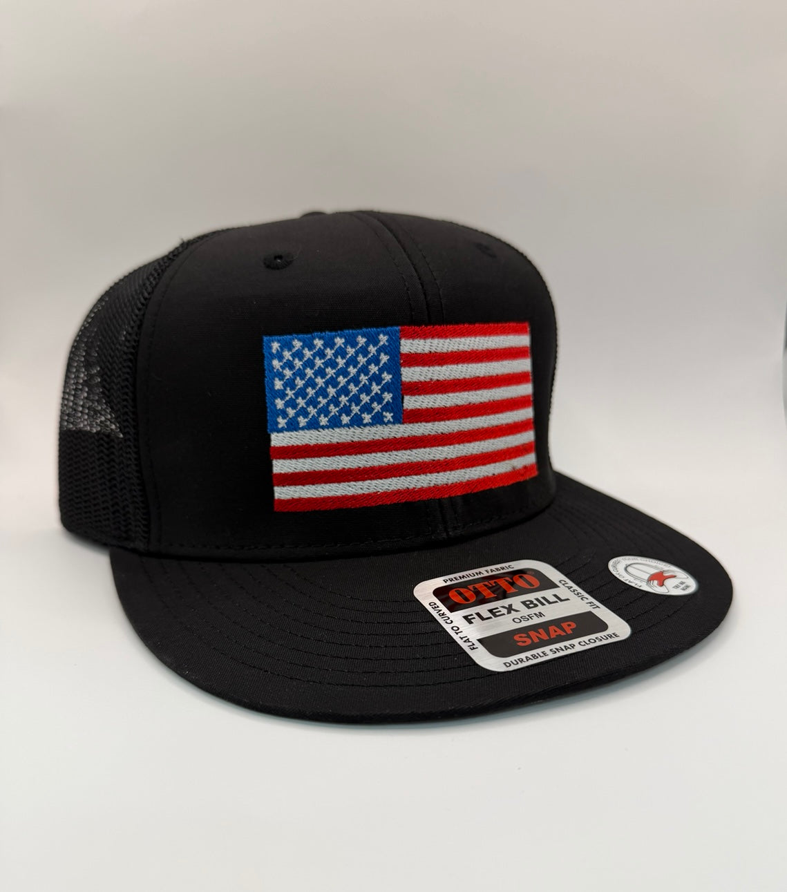 American Flag Embroidered USA Patriotic Patch Hat
