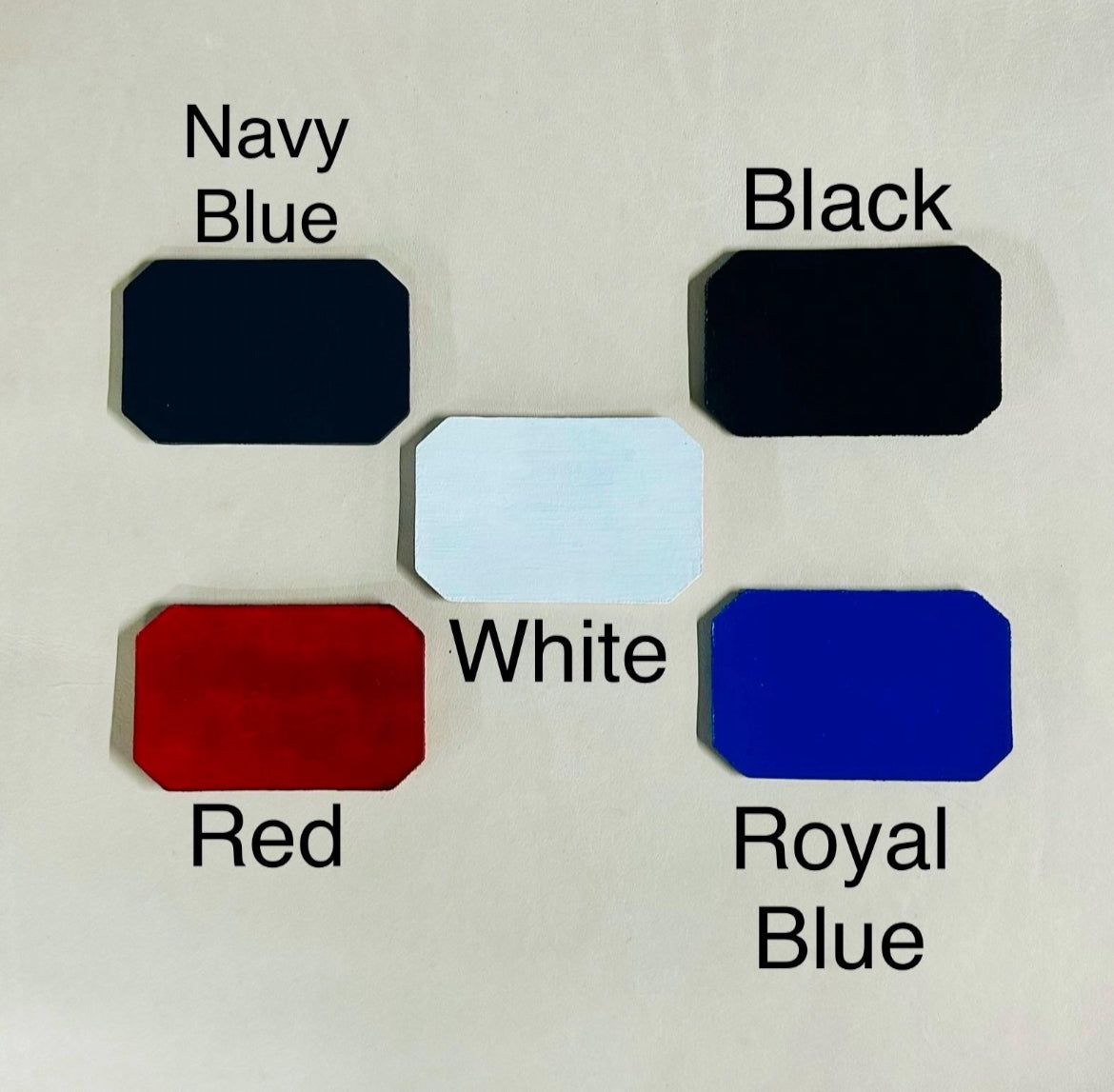 Single Line Custom Leather Patch – Hook Back (Patch Only)